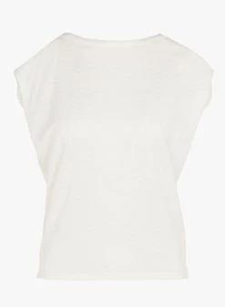 Sessun SIXTOJACQUARD - Wijde Top Met Boothals | Wit -Chic Verkoop 2492218