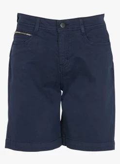 MAISON 123 Short Van Katoenmix | Blauw