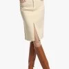 Vanessa Bruno SHANA - Halflange, Katoenen Rok | Beige -Chic Verkoop 3441562