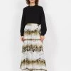Please Halflange Rok Met Print | Groen