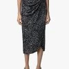 Zadig & Voltaire JAMELIA BURNOUT STARS - Halflange Rok Met Print | Zwart -Chic Verkoop 3915564