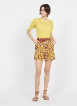 Petite Mendigote MARCO - Katoenen Short Met Print | Geel -Chic Verkoop 3925957