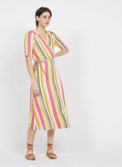 Petite Mendigote MARILOU - Wikkeljurk Van Viscose Met Print | Veelkleurig -Chic Verkoop 3926322