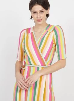 Petite Mendigote MARILOU - Wikkeljurk Van Viscose Met Print | Veelkleurig -Chic Verkoop 3926325