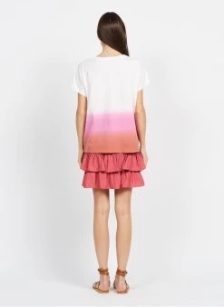 DES PETITS HAUTS SAVITA - Korte Rok Met Volants | Roze -Chic Verkoop 3927117