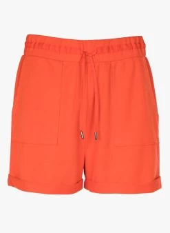 Short Met Elastische Taille | Oranje -Chic Verkoop 3929994