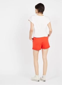 Short Met Elastische Taille | Oranje -Chic Verkoop 3946589