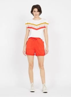 Short Met Elastische Taille | Oranje