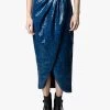 Zadig & Voltaire JAMELIA - Halflange Rok Met Luipaardprint | Blauw -Chic Verkoop 3955326