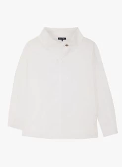 Soeur UMEA - Top Van Poplin Katoen Met Hoge Hals | Wit -Chic Verkoop 3985007