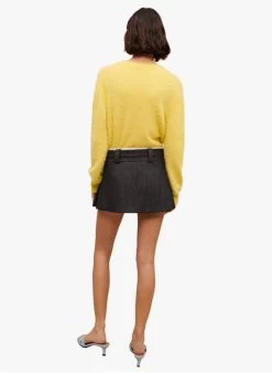 Maje JINIME - Minirok Met Plooien Katoenblend | Zwart -Chic Verkoop 4003722