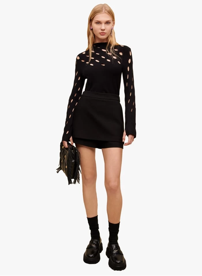 Maje PAMO - Short Met Twee-in-eene-effect | Zwart 6 Maje PAMO - Short Met Twee-in-eene-effect | Zwart - Afbeelding 4