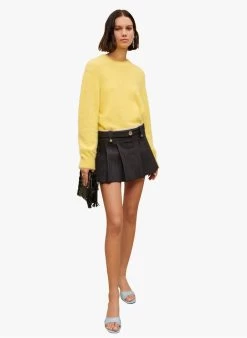 Maje JINIME - Minirok Met Plooien Katoenblend | Zwart -Chic Verkoop 4011226