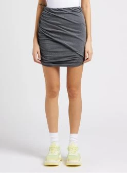 IRO FOSCA - Korte, Katoenen Rok | Grijs