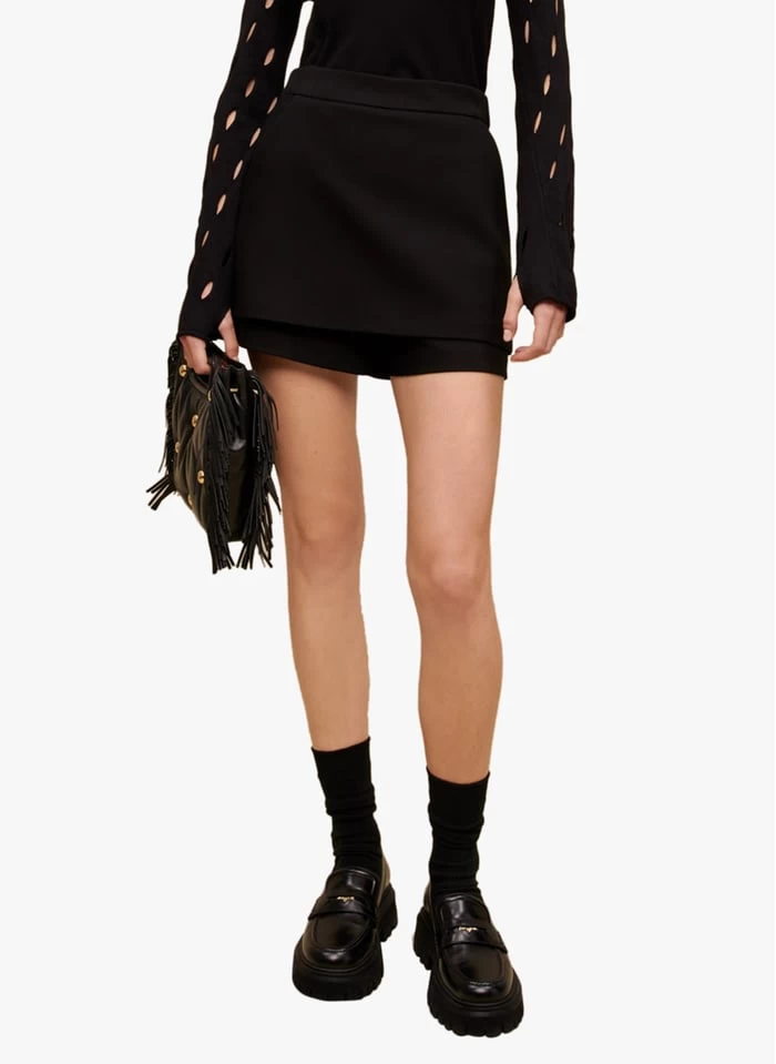 Maje PAMO - Short Met Twee-in-eene-effect | Zwart 5 Maje PAMO - Short Met Twee-in-eene-effect | Zwart - Afbeelding 3