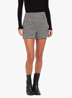 KOOKAI Straight-fit Short Met Pied-de-poulemotief | Veelkleurig