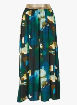 Please Lange Rok Met Print | Veelkleurig