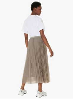 Tara Jarmon JUILLET - Lange Plissérok | Beige -Chic Verkoop 4029988