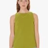 Tara Jarmon TANGO - Mouwloze, Rechte Blouse Van Gemengde Viscose | Kaki -Chic Verkoop 4030513
