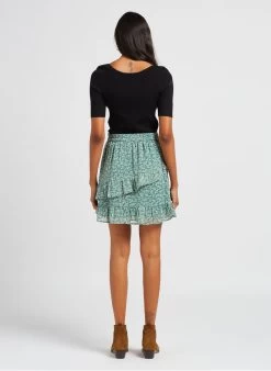 IMPERATRICE - Korte Rok Met Print En Volants | -Chic Verkoop 4032158