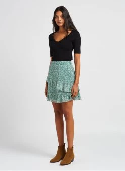 IMPERATRICE - Korte Rok Met Print En Volants | -Chic Verkoop 4032159