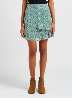 IMPERATRICE - Korte Rok Met Print En Volants |