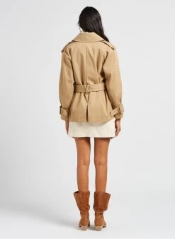 IMOGENE - Rechte, Katoenen Rok Met Hoge Taille | Wit -Chic Verkoop 4032356