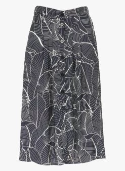 Caroll MALO - Halflange Rok Met Print | Blauw