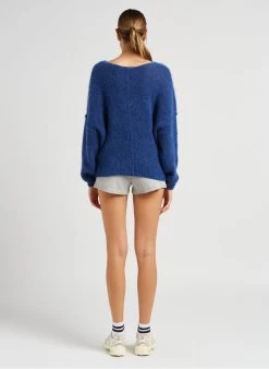 American Vintage PIWIK - Short Van Biokatoen Met Ribtextuur | Grijs -Chic Verkoop 4043678