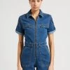 Schott TRSWIFT2W - Playsuit Van Spijkerstof Met Badge | Jeans Stone -Chic Verkoop 4043840