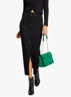 MORGAN JSUZY - Lange, Rechte Tricotrok | Blauw