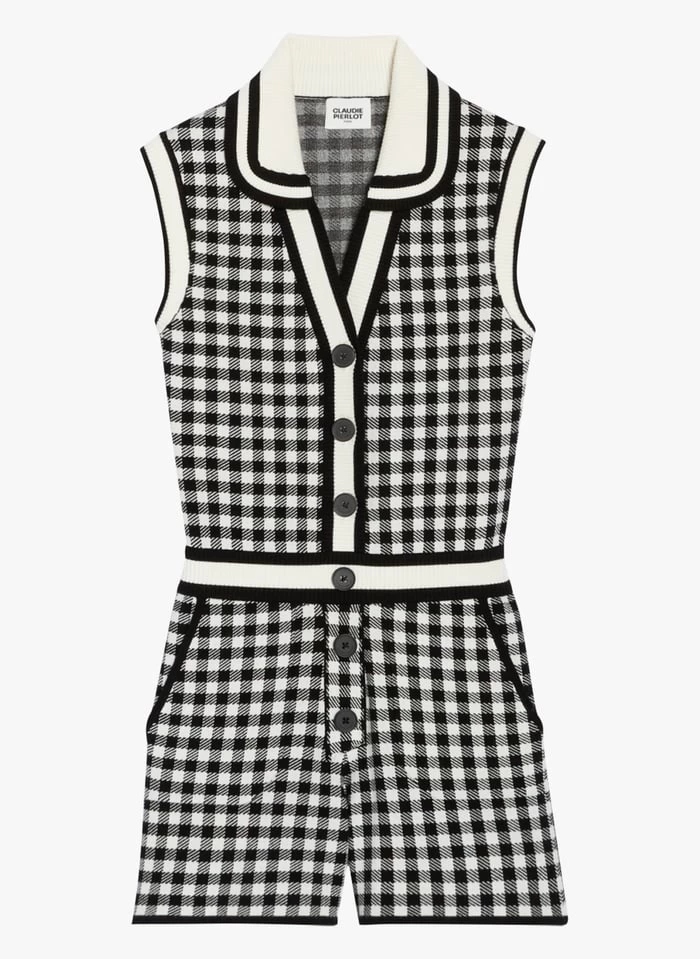 CLAUDIE PIERLOT MACOMBI - Geruite Playsuit | 4 CLAUDIE PIERLOT MACOMBI - Geruite Playsuit | - Afbeelding 2