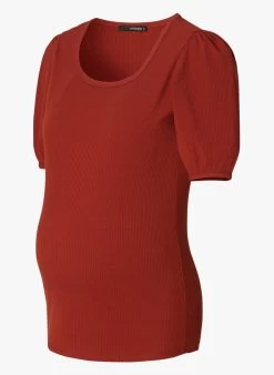 SUPERMOM FANNETT - Top Van Stretchstof Met Ronde Hals | Rood