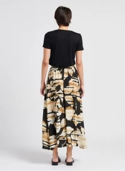 Please Lange Rok Met Print | Beige -Chic Verkoop 4059237