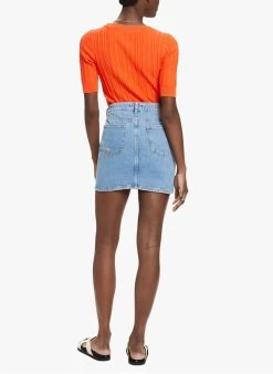 ESPRIT Korte Spijkerrok | Jeans Verschoten -Chic Verkoop 4059792