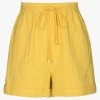 FRNCH CLAUDIE - Katoenen Short Met Hoge Taille | Oranje -Chic Verkoop 4060325