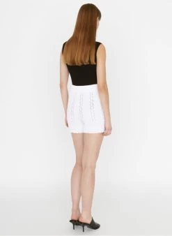 ZAPA PRISCA - Katoenen Short Met Borduursel | Wit -Chic Verkoop 4062238