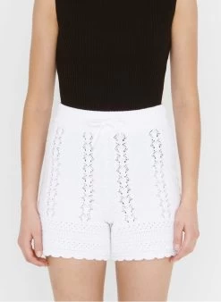ZAPA PRISCA - Katoenen Short Met Borduursel | Wit -Chic Verkoop 4062239