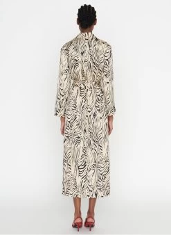 ZAPA ROLAND - Lange Wikkeljurk Met Print | Veelkleurig -Chic Verkoop 4062397