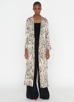 ZAPA ROLAND - Lange Wikkeljurk Met Print | Veelkleurig -Chic Verkoop 4062398