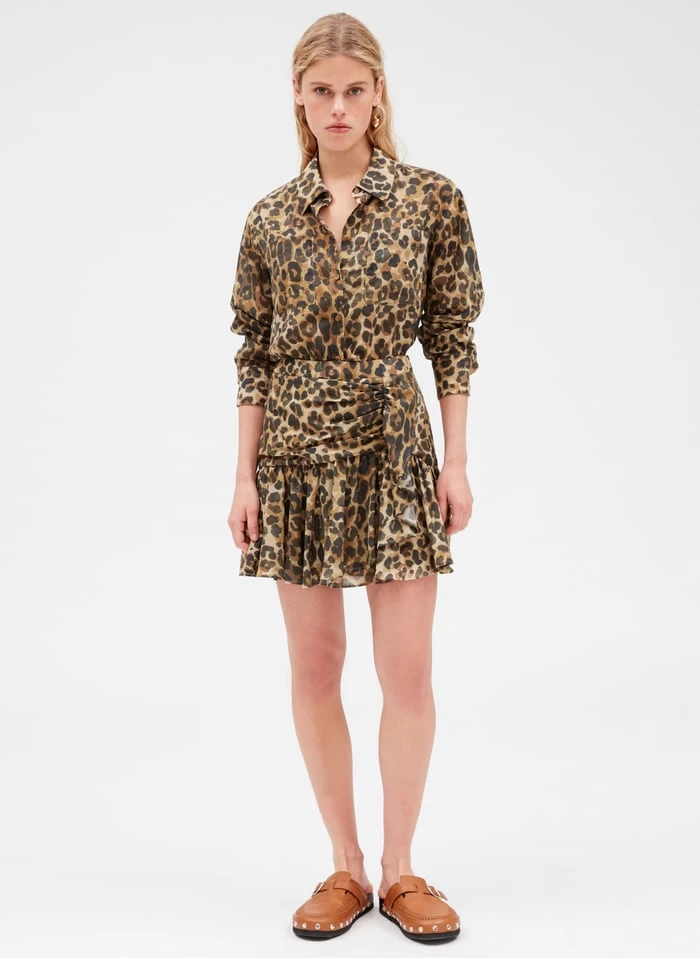 CLAUDIE PIERLOT SISTERLEO - Korte Rok Met Luipaardprint | Veelkleurig 5 CLAUDIE PIERLOT SISTERLEO - Korte Rok Met Luipaardprint | Veelkleurig - Afbeelding 3
