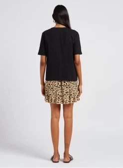 Vila VIPAYA - Korte Rok Met Volants | Oranje -Chic Verkoop 4069826