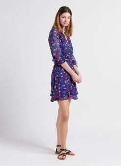 ORMAND - Korte Jurk Met Geometrische Print | Veelkleurig -Chic Verkoop 4070434