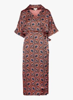 MAISON 123 GARANCE - Lange Wikkeljurk Met Print | Veelkleurig -Chic Verkoop 4073580