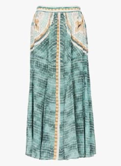 Mes Demoiselles MADAD - Halflange, Gerende Rok | Blauw -Chic Verkoop 4074906