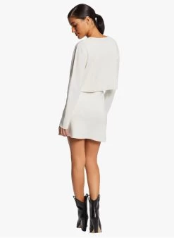 MORGAN RMBELA - Nauwsluitende Jurk Met 2-in-1-effect | Wit -Chic Verkoop 4076555