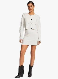 MORGAN RMBELA - Nauwsluitende Jurk Met 2-in-1-effect | Wit -Chic Verkoop 4076556