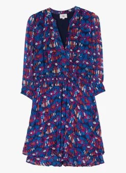 ORMAND - Korte Jurk Met Geometrische Print | Veelkleurig -Chic Verkoop 4076734