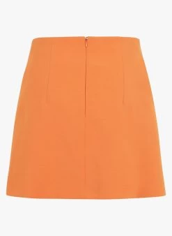 KOOKAI Korte, Rechte Rok | Oranje -Chic Verkoop 4079569