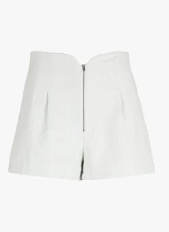 SEE U SOON Short Van Katoenmix Met Rits | Blauw -Chic Verkoop 4081497
